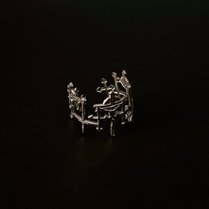 “God’s acre” adjustable ring