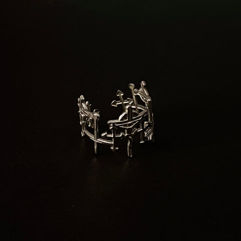 “God’s acre” adjustable ring
