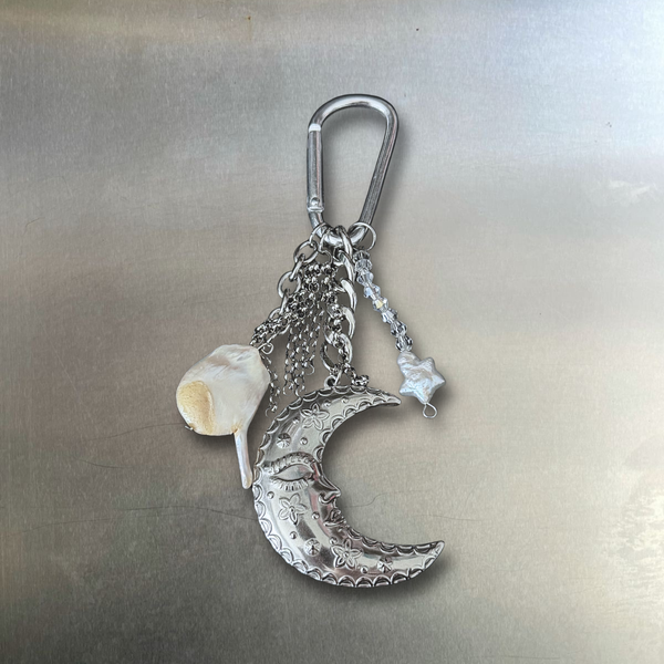 “Star and moon” matching carabiner charms