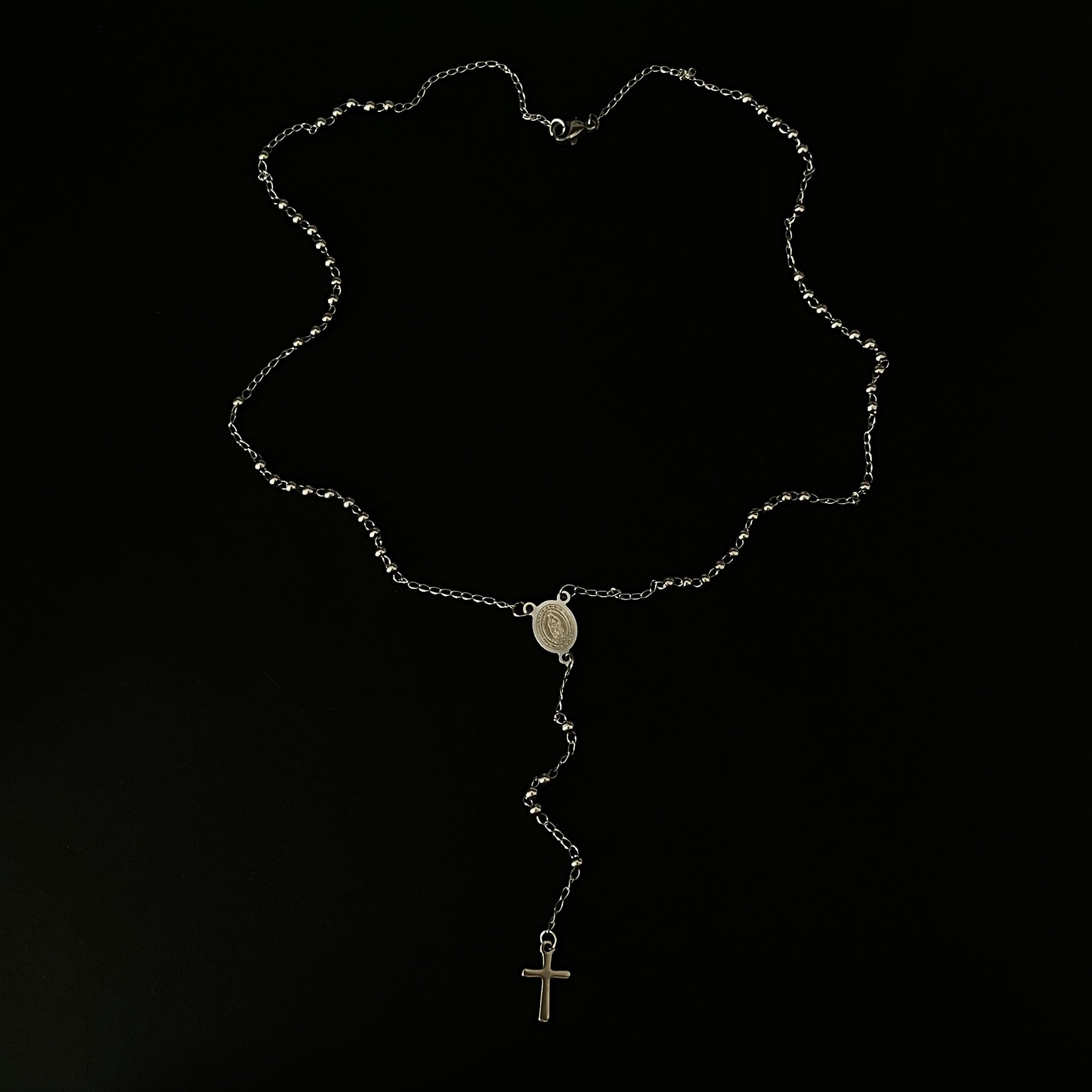 “Evanescent” rosary necklace