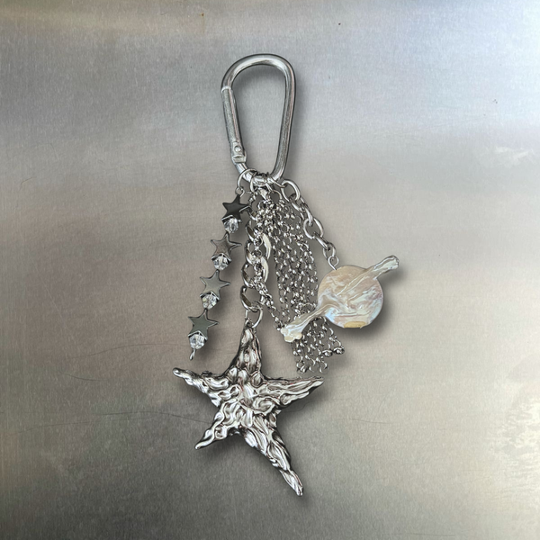 “Star and moon” matching carabiner charms