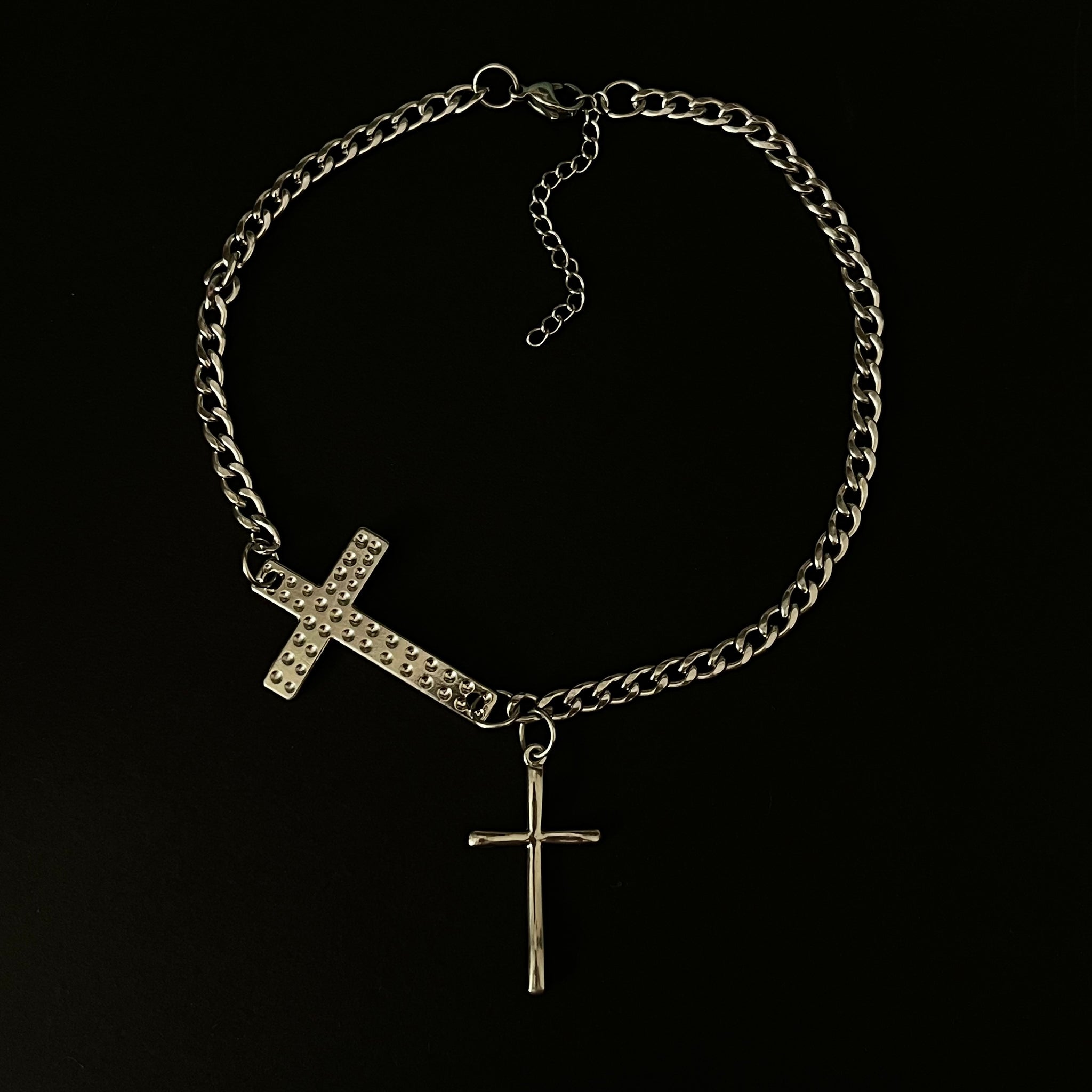 “Sacred” cross choker