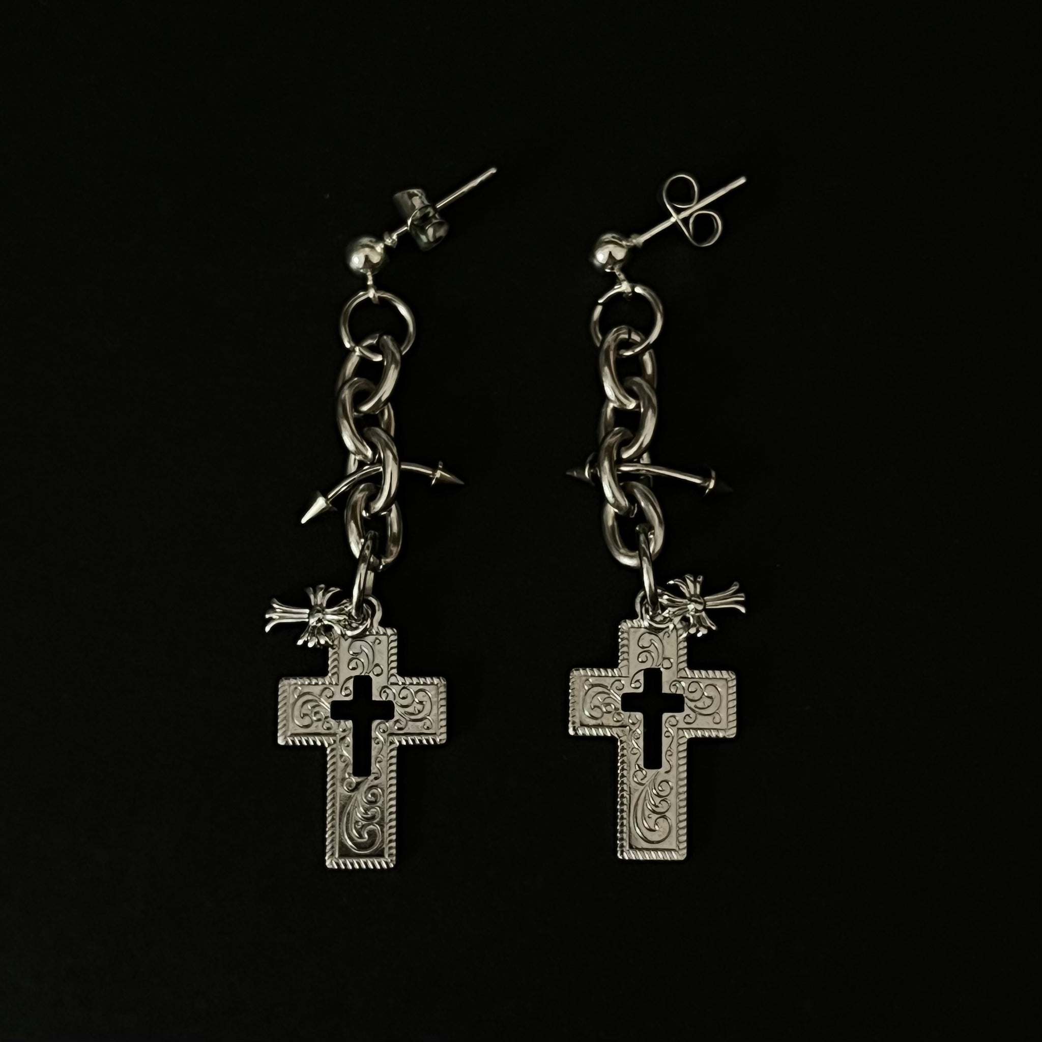 “God’s acre” stud earrings