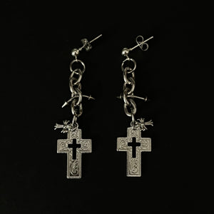 “God’s acre” stud earrings